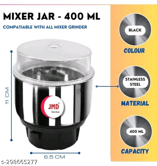 Mixer Grinder Chutney Jar Fit on 2 Lock & 4 Teeth Coupler Mixer Juicer Jar  (500 ml)